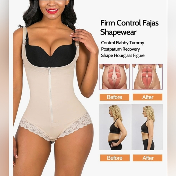 NEW SHAPERX Shapewear for Women Tummy Control  Body Shaper Zipper - Picture 5 of 10